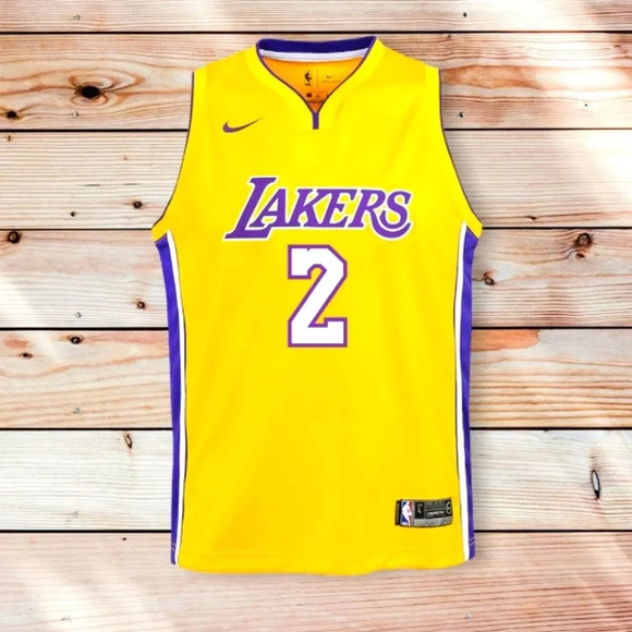 Nike Other - Nike Lonzo Ball Los Angeles Lakers Youth Swingman Jersey Yellow - Icon Edition
